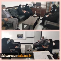 دیدار مدیر بنیاد شهید استان خوزستان با سرپرست پردیس حضرت فاطمه الزهرا (س) خوزستان