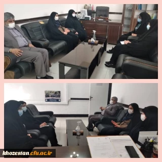 دیدار مدیر بنیاد شهید استان خوزستان با سرپرست پردیس حضرت فاطمه الزهرا (س) خوزستان