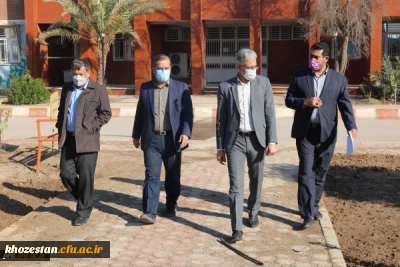 بازدید دکتر جرفی از پروژه های عمرانی پردیس حضرت رسول اکرم(ص) اهواز