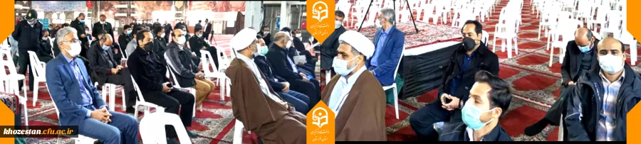 گرامیداشت آغاز دهه فجر انقلاب اسلامی با حضور مدیر دانشگاه فرهنگیان استان خوزستان و تنی چند از کارکنان با حضور در مصلای نماز جمعه اهواز 2