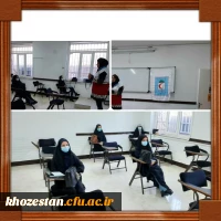 برگزاری دوره کمک های اولیه به همت کانون هلال احمر - واحد فرهنگی پردیس حضرت فاطمه الزهرا (س) اهواز