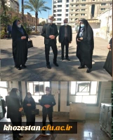 بازدید سرپرست امور پردیس های استان خوزستان از پردیس حضرت فاطمه الزهرا(س) اهواز