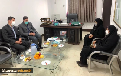 بازدید ناظر منطقه ای اعزامی سازمان مرکزی از پردیس حضرت فاطمه الزهرا(س) اهواز