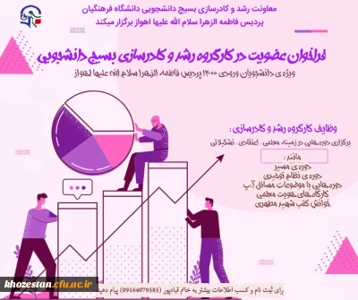 فراخوان عضویت در کارگروه رشد و کادرسازی بسیج دانشجویی