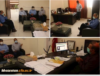 برگزاری جلسه ارزیابی و هماهنگی کلاس های حضوری در پردیس حضرت رسول اکرم(ص) اهواز