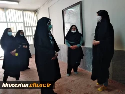بازدید سرپرست پردیس حضرت فاطمه الزهرا(س) اهواز از حضور دانشجویان ورودی در خوابگاه