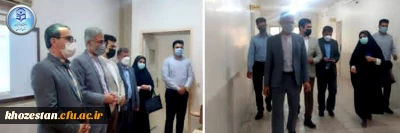 بازدید دکتر جرفی مدیریت دانشگاه فرهنگیان استان و هیأت همراه از مرکز آموزش عالی امام رضا(ع) اندیمشک