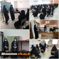 بازدید خانم دکتر درخشان فرد سرپرست پردیس حضرت فاطمه زهرا سلام الله علیها از ساختمان آموزشی مرکز آموزش عالی حضرت خدیجه کبری(س) دزفول