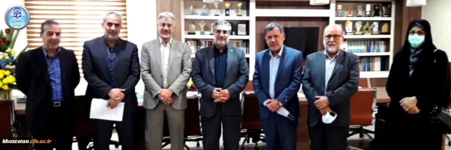 دیدار مدیردانشگاه فرهنگیان استان به همراه معاونان با مدیرکل جدید آموزش و پرورش استان خوزستان 2