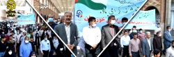 حضور حماسی وانقلابی مدیر دانشگاه فرهنگیان استان خوزستان؛ سرپرست و جمعی از پرسنل پردیس رسول اکرم(ص) و مدیریت استانی در راهپیمایی روز قدس در اهواز 2