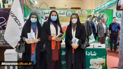 حضور دانشجومعلمان مرکز خدیجه کبری (س) در نمایشگاه دستاوردهای شهرستان به مناسبت ۴ خرداد روز دزفول (روز مقاومت و پایداری)