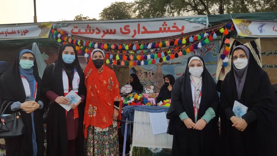 حضور دانشجومعلمان مرکز خدیجه کبری (س) در نمایشگاه دستاوردهای شهرستان به مناسبت ۴ خرداد روز دزفول (روز مقاومت و پایداری) 2