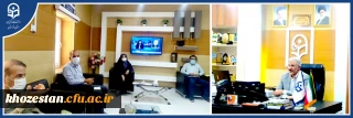 با حضور سرپرست دانشگاه فرهنگیان استان خوزستان برگزاری گردید:

جلسه کمیته بررسی صحت واعتبارسنجی آمادگی سایت های مراکز آزمون استان خوزستان