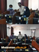 بازدید کارشناس مسئول نظارت و ارزیابی مدیریت استانی از محل برگزاری آزمون جامع در پردیس حضرت فاطمه الزهرا(س) اهواز