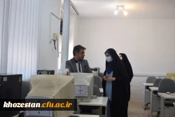 بازدید مسئولین استانی از روندآماده سازی پردیس ها و مراکز استان جهت برگزاری آزمون جامع پایانی ویژه سری پنجم نیروهای مشمول قانون تعیین تکلیف وزارت آموزش و پرورش و همچنین  برگزاری آزمون های حضوری پایان نیمسال دوم 1401-1400 دانشجویان کارشناسی پیوسته در مرکز آ