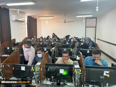 برگزاری آزمون آزمایشی مهارت آموزان با همکاری کارکنان پردیس حضرت فاطمه الزهرا(س) اهواز