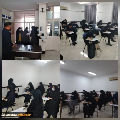 برگزاری اولین آزمون حضوری امتحانات پایان ترم در پردیس حضرت فاطمه الزهرا(س) اهواز