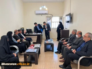 بازدید معاون ارزیابی، نظارت و تضمین کیفیت دانشگاه فرهنگیان و معاون برنامه ریزی منابع انسانی وزارت آموزش و پرورش از پردیس حضرت فاطمه الزهرا(س) خوزستان