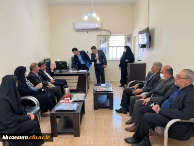 بازدید معاون ارزیابی، نظارت و تضمین کیفیت دانشگاه فرهنگیان و معاون برنامه ریزی منابع انسانی وزارت آموزش و پرورش از پردیس حضرت فاطمه الزهرا(س) خوزستان