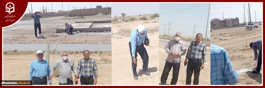 زمین موکب الحسین(ع)دانشگاه فرهنگیان خوزستان در مرز چذابه تعیین وتحویل گرفته شد 2