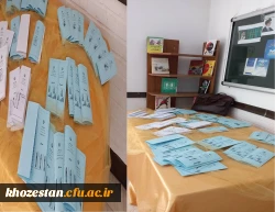 برگزاری نمایشگاه کتاب به مناسبت هفته تربیت بدنی در پردیس حضرت فاطمه الزهرا(س) اهواز