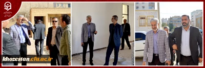 بازدید میدانی مدیر دانشگاه فرهنگیان و مدیر کل نوسازی استان از روند تکمیل خوابگاه دکتر حسابی