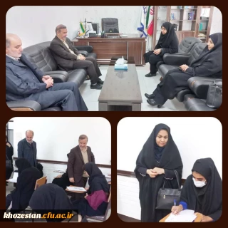 بازدید سرپرست مدیریت امور پردیس های استان خوزستان از پردیس حضرت فاطمه الزهرا(س) اهواز