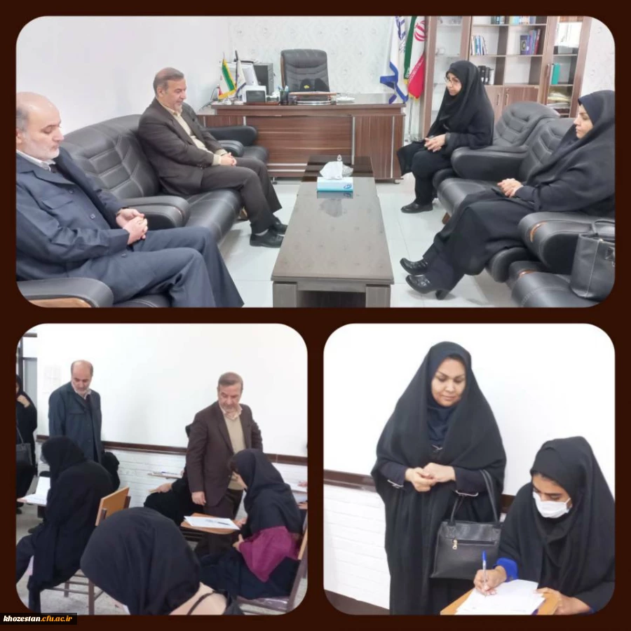 بازدید سرپرست مدیریت امور پردیس های استان خوزستان از پردیس حضرت فاطمه الزهرا(س) اهواز