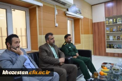دیدار آقای دکتر مسعود صالحی سرپرست مدریت امور پردیسهای استان خوزستان با سرهنگ محمد صالح جمالی مسئول بسیج فرهنگیان استان خوزستان  2