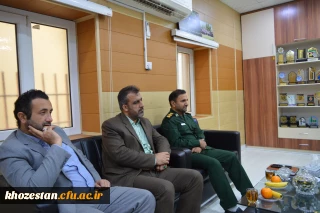 دیدار آقای دکتر مسعود صالحی سرپرست مدریت امور پردیسهای استان خوزستان با سرهنگ محمد صالح جمالی مسئول بسیج فرهنگیان استان خوزستان 