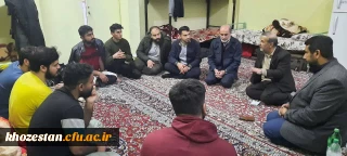 بازدید دکتر مسعود صالحی سرپرست مدیریت امور پردیس های استان خوزستان از خوابگاه های پردیس حضرت رسول اکرم (ص)