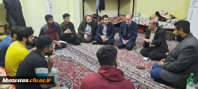 بازدید دکتر مسعود صالحی سرپرست مدیریت امور پردیس های استان خوزستان از خوابگاه های پردیس حضرت رسول اکرم (ص)