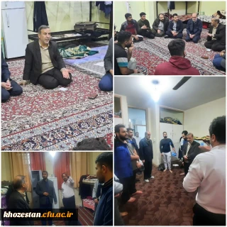 بازدید دکتر مسعود صالحی سرپرست مدیریت امور پردیس های استان خوزستان از خوابگاه های پردیس حضرت رسول اکرم (ص)