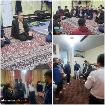 بازدید دکتر مسعود صالحی سرپرست مدیریت امور پردیس های استان خوزستان از خوابگاه های پردیس حضرت رسول اکرم (ص)