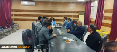 جلسه شورای اداری پردیس حضرت رسول اکرم (ص) با حضور دکتر مسعود صالحی سرپرست مدیریت امور پردیس های استان خوزستان