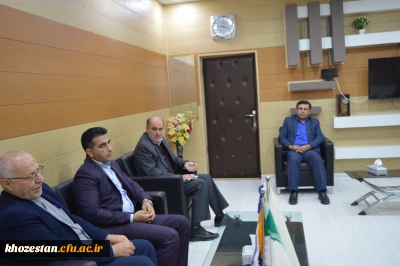 دیدارنماینده مردم شریف شهرستان ایذه، باغملک ودزپارت در مجلس شورای اسلامی با سرپرست مدیریت امور پردیس های استان خوزستان