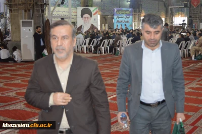 حضور آقای  دکتر صالحی سرپرست امور پردیس های استان خوزستان در جشن شروع دهه فجر اسلامی ایران