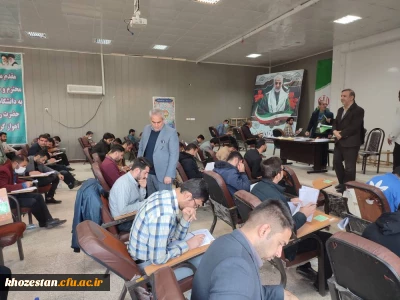 دانشگاه فرهنگیان استان خوزستان خب داد:

آزمون دروس فرهنگی مهارت آموزان ماده 28 در پردیس پسرانه حضرت رسول اکرم صلی الله و پردیس دخترانه حضرت فاطمه زهرا سلام الله علیها  استان خوزستان برگزار گردید
