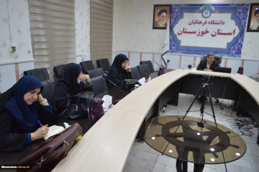 دومین جلسه شورای آموزشی دانشگاه فرهنگیان استان خوزستان با حضور آقای دکتر مسعود صالحی سرپرست مدیریت امور پردیس ها ی استان خوزستان برگزار گردید 3