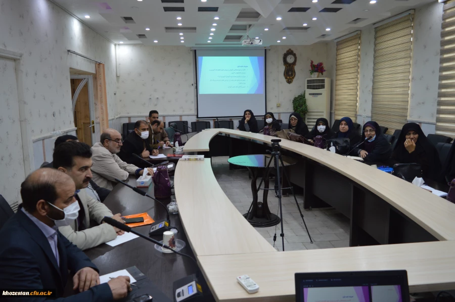 دومین جلسه شورای آموزشی دانشگاه فرهنگیان استان خوزستان با حضور آقای دکتر مسعود صالحی سرپرست مدیریت امور پردیس ها ی استان خوزستان برگزار گردید 5
