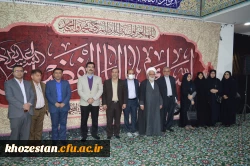 حضور آقای دکتر صالحی سرپرست امور پردیس های استان خوزستان و سایر همکاران در گلزار شهیدان اهواز و نثار گل و فاتحه به شهیدان  6