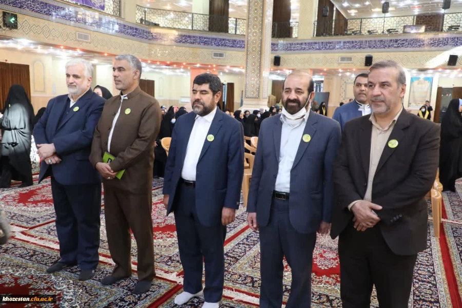 حضور دکتر مسعود صالحی سرپرست مدیریت امور پردیس های استان خوزستان درآیین افتتاحیه ششمین دوره مسابقات همخوانی و مدیحه سرائی قران آموزان دختر مراکز دارالقرآن سراسر کشور  2