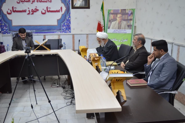 کرسی تلاوت قرآن کریم به مناسبت میلادامام علی (ع) و دهه مبارک فجر در مدیریت امور پردیس های استان خوزستان برگزار گردید 2