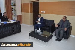 دیدارآقای دکتر سید لفته احمد نژاد نماینده مردم غیور خرمشهربا آقای دکتر صالحی سرپرست مدیریت امور پردیس های استان خوزستان  2