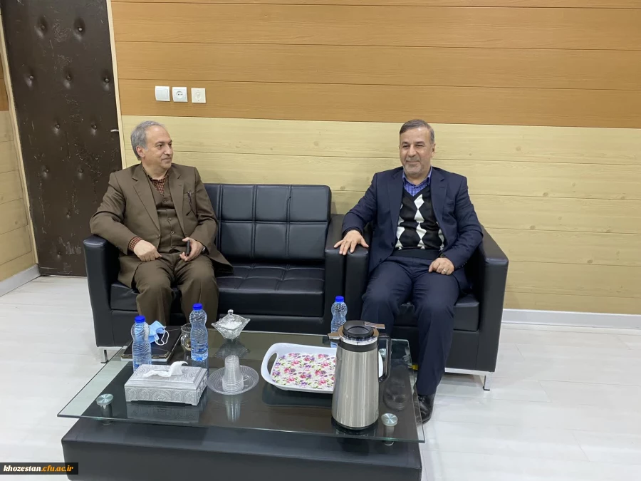 دیدار آقای قاسم پور مسئول بسیج دانشگاه فرهنگیان کشور با دکتر صالحی سرپرست مدیریت امور پردیس های استان خوزستان 2
