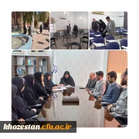 جلسه توجیهی عوامل اجرایی آزمون اصلح در پردیس حضرت فاطمه الزهرا(س) اهواز