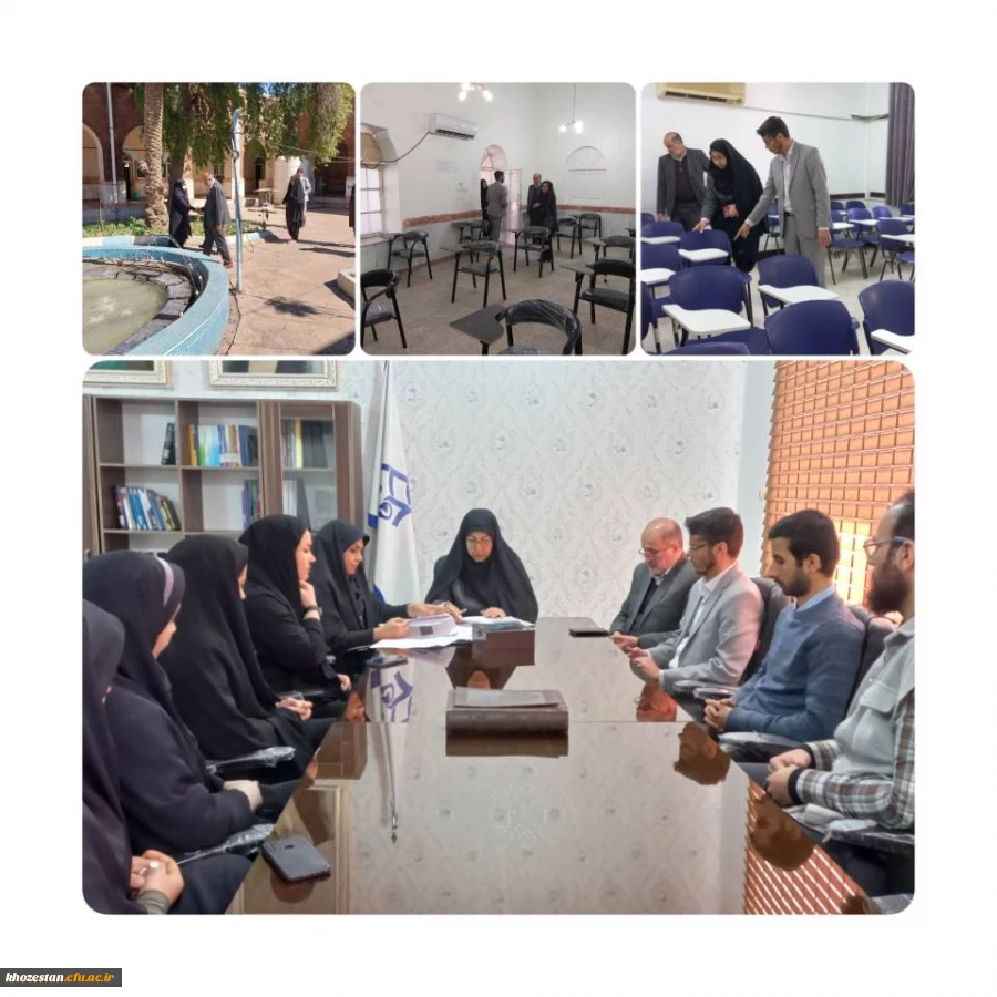 جلسه توجیهی عوامل اجرایی آزمون اصلح در پردیس حضرت فاطمه الزهرا(س) اهواز