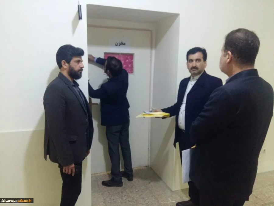 بازدید آقای دکتر زمانیان و خانم دکتر خشکاب ناظران معاونت نظارت و ارزیابی سازمان مرکزی از حوزه های امتحانی آزمون اصلح مهارت آموزان ماده ۲۸ مراکز شمال استان خوزستان 3