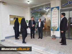 بازدید آقای دکتر زمانیان و خانم دکتر خشکاب ناظران معاونت نظارت و ارزیابی سازمان مرکزی از حوزه های امتحانی آزمون اصلح مهارت آموزان ماده ۲۸ مراکز شمال استان خوزستان 6