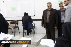 بازدید مدیرکل آموزش و پرورش استان خوزستان از برگزاری آزمون اصلح مهارت آموزان ماده ۲۸ در پردیس حضرت فاطمه الزهرا(س) اهواز